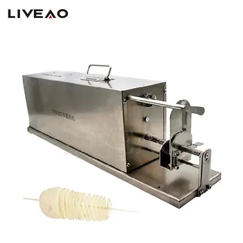 Stroj za proizvodnju krumpira kule Električni stroj za spiralni rezanje krumpira Whirlwind Cut Potato Maker Slika