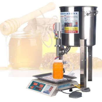 Stroj za vaganje i punjenje meda, poslovni stroj za punjenje jestivog ulja viskozne tekućine кунжутно-maslacem od kikirikija Slika