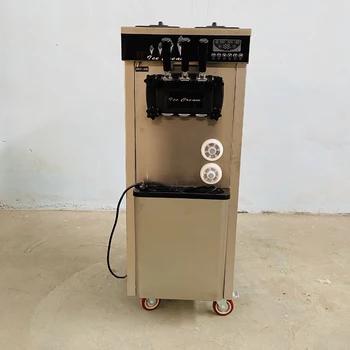 Drobilica leda Razor Komercijalni stroj za kuhanje mekog sladoleda Električni automat za prodaju sladoleda Sladoled od nehrđajućeg čelika Slika