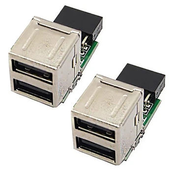 2X 9-pinski matične ploče 2 USB 2.0 porta s domaćim гнездовым adapterom Slika