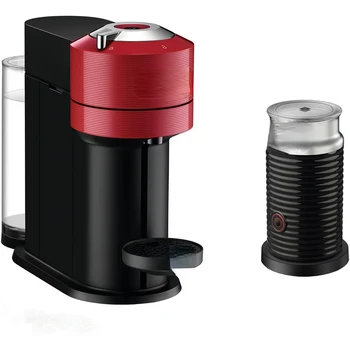 Aparat za kavu Next za pripremanje kave i espresso crvene boje plus вспениватель mlijeka Aeroccino3 crne boje Slika