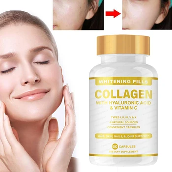 2 Boce 120 tableta za izbjeljivanje kože kolagen tablete vitamin C izbjeljivanje prevencija bora Kosu Kožu i nokte Podrška zglobova Slika