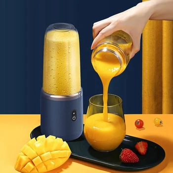 Potpuno novi ručni mikser 400 ml, električni sokovnik za limuna, naranče, voće, bežični punjiva mikser 21000 o/min Slika