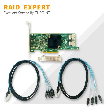Karta RAID kontroler LSI 9207-8i 6 GB SAS HBA P20 IT Mode PCIe 3.0 Kartica za Proširenje za ZFS FreeNAS unRAID + 2 * SFF8087 SATA Kabel Slika