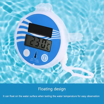 Solarni lcd поплавковый termometar s velikim zaslonom, izuzetno mjerač temperature u bazenu, digitalni zaslon, uštedu energije Slika