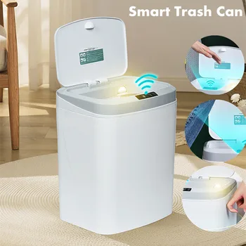 Smeće s inteligentnim senzorom, e-automatsko dodir smeće, genetika kuhinja, kupaonica, dnevni boravak s led pozadinskim osvjetljenjem, smeće Slika