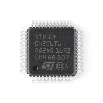 10 kom./lot STM32F042C6T6 LQFP-48 ARM Mikrokontrolera - MCU Jezgra Arm Cortex-M0 USB linearni mikrokontrolera 32 Kb flash memorije 48 Mhz procesor, Slika