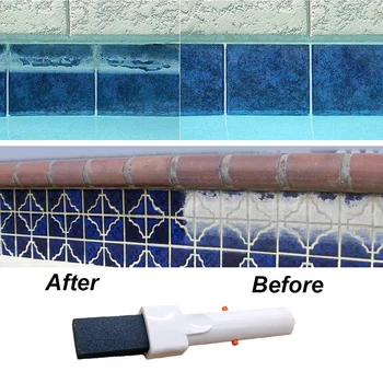 S lakoćom očistite bazen s našim kvalitetan plavac s ručkom-clip EZ za uklanjanje hrđe i naslaga kalcija Slika