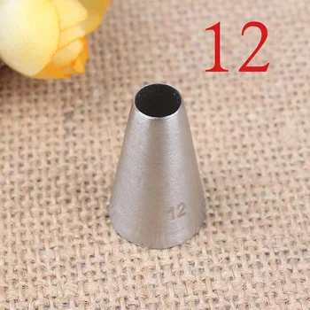 12 # okruglo mali otvor za uređenje mlaznice 304 nehrđajućeg čelika za pečenje DIY Broj alata Slika
