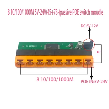 OEM Novi model je 8-portni Gigabitni switch Stolni RJ45 Ethernet Switch 10/100/1000 Mbps Lan rj45 Gigabit switch tp-link Slika