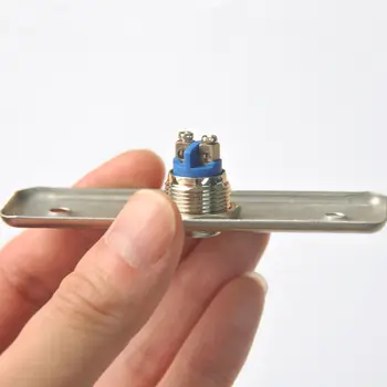 Visokokvalitetna gumb otvaranja prekidača od nehrđajućeg čelika, krupan gumb za otpuštanje prekidača za kontrolu pristupa, vrata-izlaz odozgo Slika