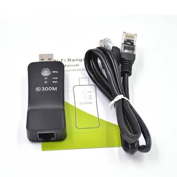 300Mpbs Bežični USB WiFi Smart TV, ac Adapter Univerzalni HDTV RJ45 Lan Port AP Repeater WPS za Samsung, LG, Sony TV Slika