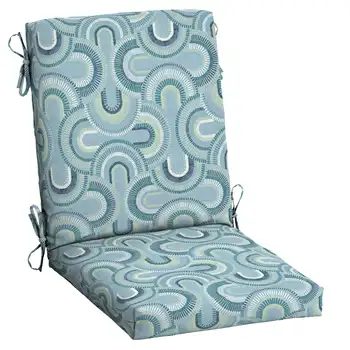 Jastuk za stolom za stolice Arden Meniji na otvorenom 20 x 20, geometrijski boja obalnog plave boje Slika