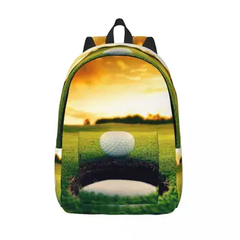 Ruksak s loptom za golf, ruksak za školu, ženski ruksak za laptop velikog kapaciteta Slika