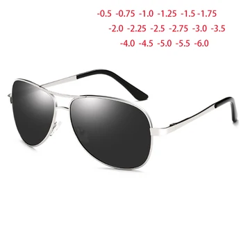 Klasične Sunčane Naočale Pilota Muške, Ženske Mačka Oči Polarizovana Zračni Sunčane Naočale na Recept od 0 -0,5 -1,0 -2,0 -3,0 -5,0 do Slika