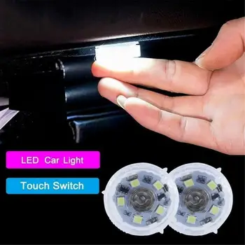 Mini led senzorska svjetiljka za unutarnju upotrebu u automobilu, prijenosna svjetiljka za noćno čitanje visoke svjetline, uređenje krova automobila Slika