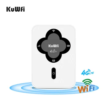 KuWFi Otključavanje 150 Mbit/s Wireless Router Mini 4G LTE i Wifi Router Sa Utorom za SIM kartice, Prijenosni WI-Fi Pristupna Točka Univerzalni Mobilni Modem Slika