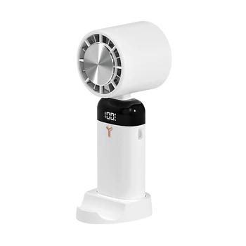 SEWS-3600 mah, mini ručni ventilator, prijenosni poluvodički hlađenja stolni ventilator, sklopivi bočni držač hladnjak zraka na vratu Slika