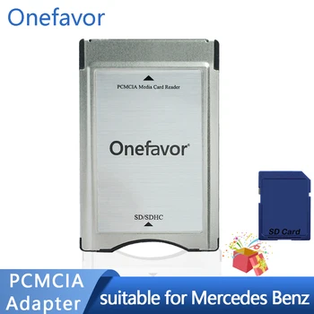 Akcija!!! Adapter za SD kartice Onefavor SD kartica za RAČUNALA PCMCIA adapter za Mercedes Benz E300C280S500S600 auto MP3 SD memorijska kartica Slika