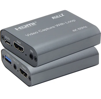 HD 1080P 4K 60hz Petlja HDMI video capture Kartica, USB 2.0 Kutija za snimanje video za PS4 PC Igre uživo Mikrofon U Аудиовыходе Slika