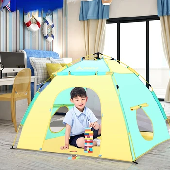 Vanjski automatski šator za kampiranje na otvorenom za dječake, domaći gaming dom Slika