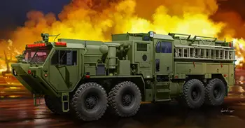 Model Trubač 01067 u mjerilu 1/35 M1142 HEMTT TFFT Kit modela taktičke vatrogasnih kamiona Slika