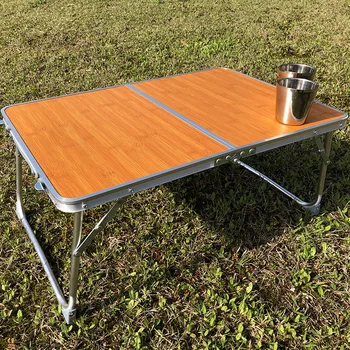 Mali stolni odbora za piknik na otvorenom, prijenosni sklopivi stol od aluminijske legure, mini stol za samostalno kretanje Slika