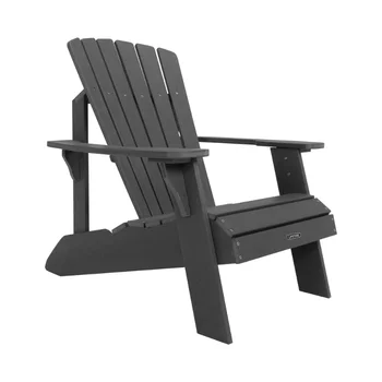 Izdržljiv, otporan na atmosferske utjecaje stolica od polistirena Adirondack - siva vrt namještaj vrtni stolac ulični stolica Slika