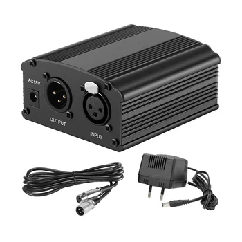 Za mikrofon sa fantom napajanjem 48 U Bm 800 adapter XLR audio kabel za bilo koji glazbeni snimanja opreme zidni utikač EU Slika