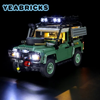 Komplet led žarulje YEBRICKS za 10317 Classic Defender 90, Skup sastavnih blokova (ne uključuje model), Opeke igračke za djecu Slika