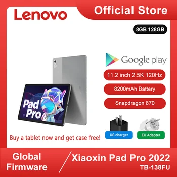 Globalna firmware Lenovo Xiaoxin Pad Pro 2022 Snapdragon 870 8GB 128GB Tableta 11,2 