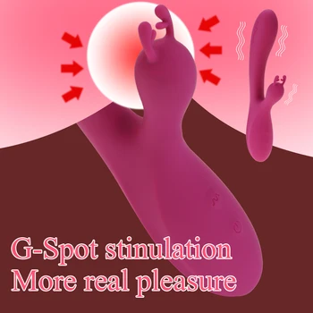 10 Autocesta vibrator G Spot Rabbit Seks-igračke za žene, vodootporan dildo, vibrator, mekana igračka za klitoris, erotske robu za odrasle Slika