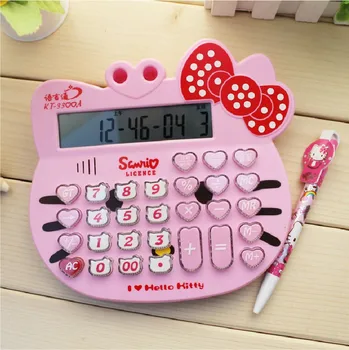 Sanrio studentski ručni kalkulator kalkulator Stolni kalkulator uredski kalkulatori s gumbima Hello Kitty Kuromi My Melody Slika