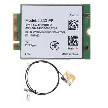 L830-EB 4G Wifi Kartica + Antena Modul Zamjena Za Thinkpad X280 T480 T580 P52S L480 L580 T490 T590 P53S T490S X390 L490 L590 Slika