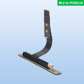 Grafički produžni kabel M. 2 do x16 PCIE M2 na PCI-Express, kabel-ac 45 cm, puna brzina za майнинга биткойнов BTC Slika