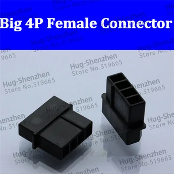 molex crni veliki 4P 4D 4pin konektor za napajanje za PC ATX IDE plastično kućište za prijenosna kontakata Slika