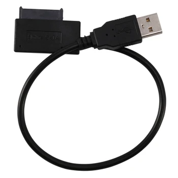 USB 2.0 Mini Sata II 7 + 6 13Pin adapter je Pretvarač kabel za laptop CD/DVD tanke pogon Slika