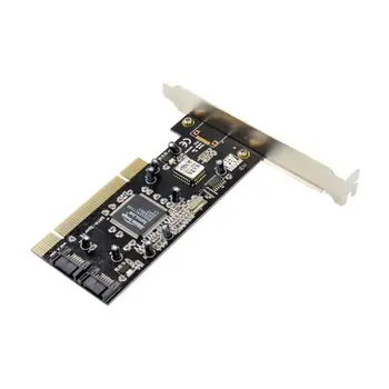 PCI-2-port kartica SATA RAID array, dual channel memorijska proširenja SATA tvrdog diska I SIL3112 Slika