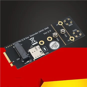 NOVI Produžni ključ NGFF M. 2 B Adapter za kartice Riser NANO SIM M2 Utor za B-Key za B-Key Podrška 3042 3052 3G/4G/5G M2 Wifi Mrežni modul Slika