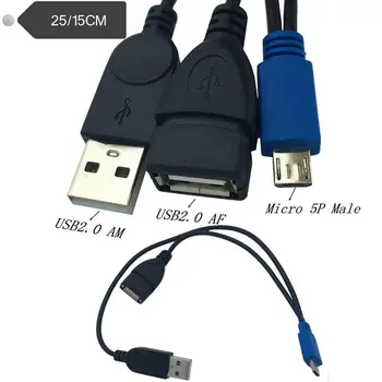 USB OTG USB-memorijski štapić je Prijenosni Uređaj za pohranu podatkovni Kabel, Kabel Za Pretvaranje Mobilni Android Tableta S napajanjem Micro Slika