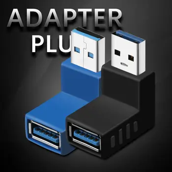 Plava/crna produžni priključni konektor M / F Tip A između muškaraca i žena Desno + lijevi priključak adaptera za USB 3.0 Slika