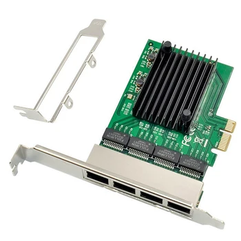 RJ-45 4-port poslužitelja adapter gigabitne Ethernet mrežna kartica sučelje PCI-E X1 Slika