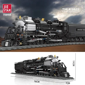 Tehnički lokomotiva Union Pacific, model velikog dječaka, blokovi, gradska željeznica, cigle, igračke, pokloni za djecu, dječake Slika