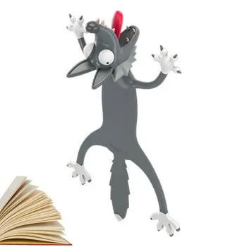 3D kartica sa životinjama, oznake za djecu, markere za knjige za djecu, kreativno oznaka sa životinjama, 3D oznake za čitanje, za nastavnike, studente, djecu Slika