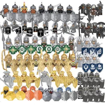 Anime filmovi setovi cigle Gospodar prstenova elf orci vojska Gandalf patuljak Rohan vitez gradivni blokovi mini figurice igračke, pokloni Slika