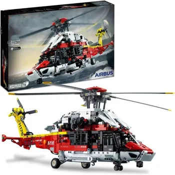 Premium 2001 Kom Tehnički Airbus H175 Spasilački Helikopter 42145 Model Je Gradbeni Blok Igračka Za Dječaka Poklon Za Djevojčice Motornih Funkcija Slika