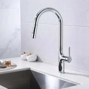 Svijetle boje za kuhinjski sudoper s dva funkcionalna slavine za toplu i hladnu vodu, rotira za 360 ° Slika