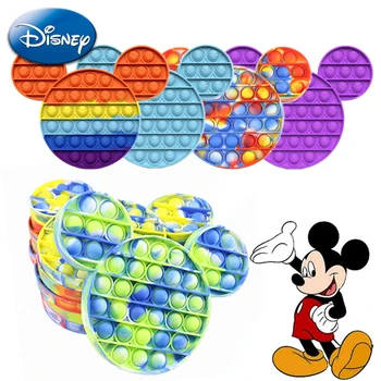 Disney Mickey Minnie Mouse Nemirna, Igračke za Odrasle, Djeca anti-stres Rainbow anti-stres Push-Pop Balon Razvija Dječje igračke Slika
