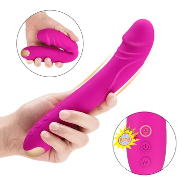 Ženska masturbacija, dildo, vibrator za G-točke, ženski stimulator klitorisa, vibrator, 10 načina, maser za vaginu, seks-igračke za parove Slika