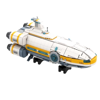 Deep Sea Subnautica Aurora Gradivni blokovi Moc igra Jedrilice brodovi plug-in model broda poklon igračka za bebe Slika